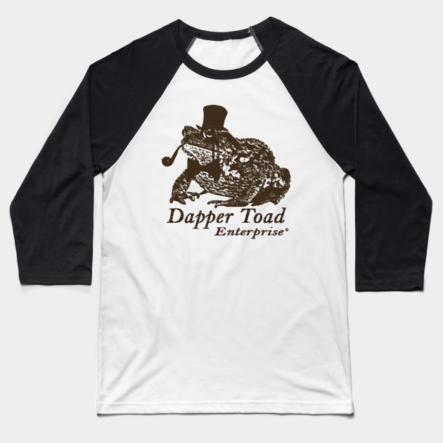 Dapper Toad Enterprise (Classic) Baseball T-Shirt by Dapper Toad Enterprise